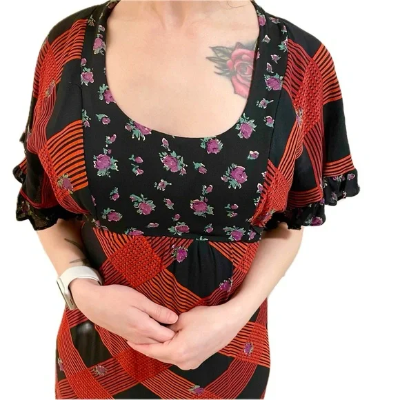 Vintage 1970s Young Innocent by Arpeja Open-Back Maxi Dress – XS/Small - Picture 3 of 15